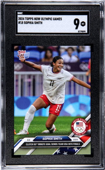 2024 TOPPS SOPHIA SMITH NOW OLYMPIC GAMES #18 SGC 9