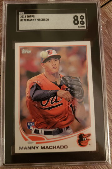 2013 Topps Manny Machado SGC 8 NM-MT