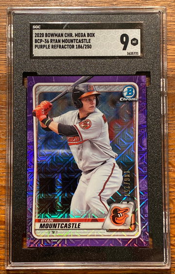 2020 Bowman Chrome Ryan Mountcastle purple 186/250