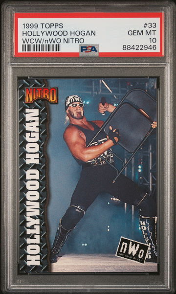 1999 Topps Wcw/Nwo Nitro Hollywood Hogan #33 PSA 10