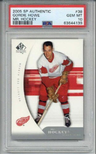 2005 UPPER DECK SP AUTHENTIC MR. HOCKEY #38 GORDIE HOWE CARD PSA 10 LOW POP