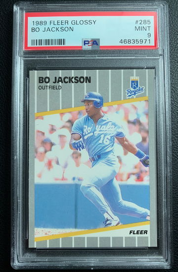 1989 Bo Jackson fleer Glossy PSA 