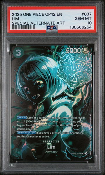 2025 One Piece Op12-Legacy of the Master Special Alternate Art Lim #037 PSA 10
