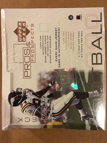 2000 Upper Deck PROS & PROSPECTS Football box - TOM BRADY RC?