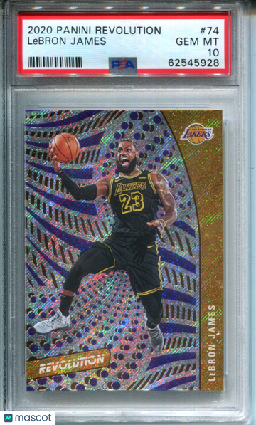 2020 Panini Revolution LeBron James #74 PSA 10