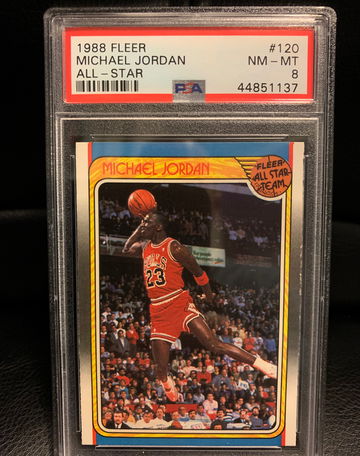 Jordan 1988 Fleer All Star PSA 8