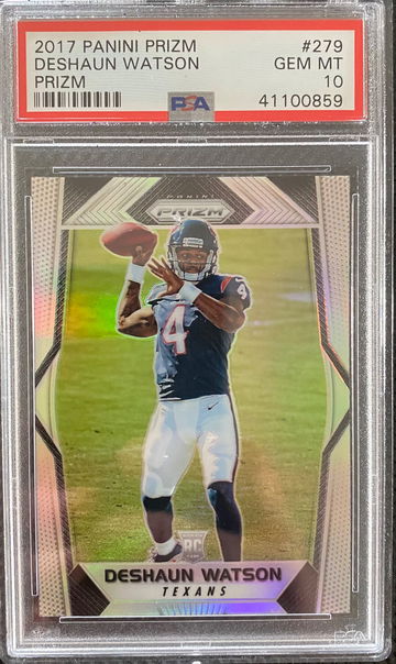 2017 Prizm Deshaun Watson Silver Rookie RC PSA 10 Gem Mint