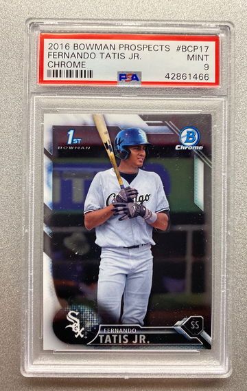 FERNANDO TATIS JR 2016 BOWMAN CHROME ROOKIE PSA 9 MINT 