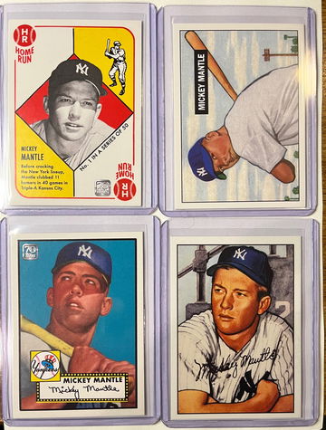 Mickey Mantle 2021 Topps X complete set 1-50.