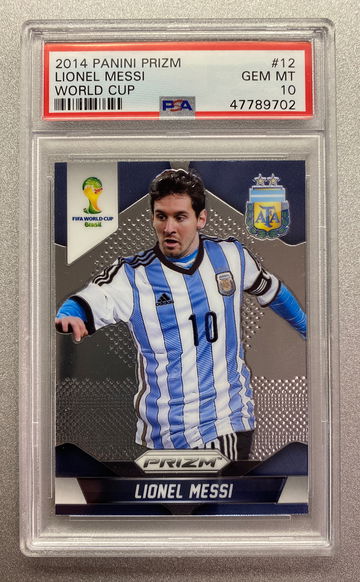 LIONEL MESSI 2014 WORLD CUP PRIZM PSA 10 GEM MINT
