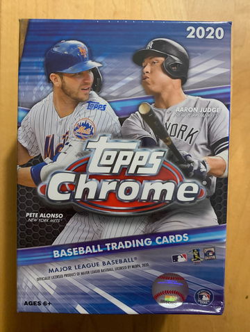 2020 Topps Chrome Baseball Retail Blaster Box