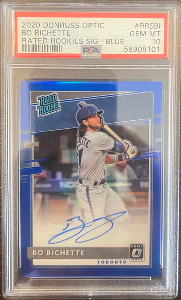 2020 Donruss Optic Bo Bichette Rated Rookie auto /75