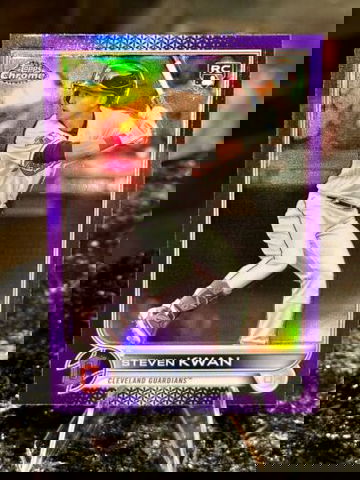 2022 Topps Chrome Update STEVEN KWAN RC Rookie Purple Refractor #USC85 Guardians