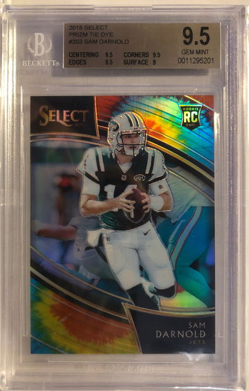 2018 Select Sam Darnold Field Level Tie Dye /25 (ship from HKG 10-14days)