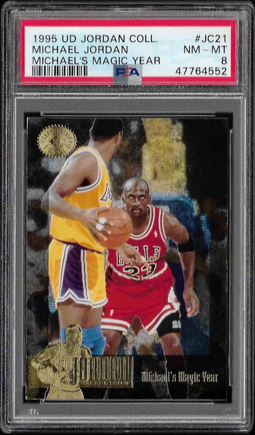 1995 UD Jordan Collection Michael Jordan #JC21 PSA 8 Michael's Magic Year