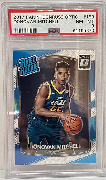 2017 Optic Donovan Mitchell PSA 8