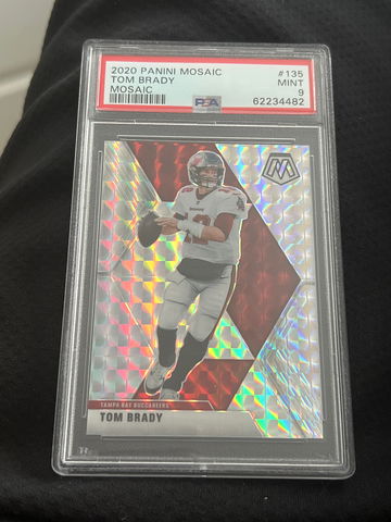 2020 Panini Mosaic Tom Brady Mosaic PSA 9 