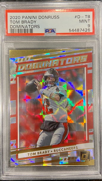 2020 Panini Donruss Dominators Tom Brady Buccaneers #D-TB PSA 9 (MINT) Low Pop