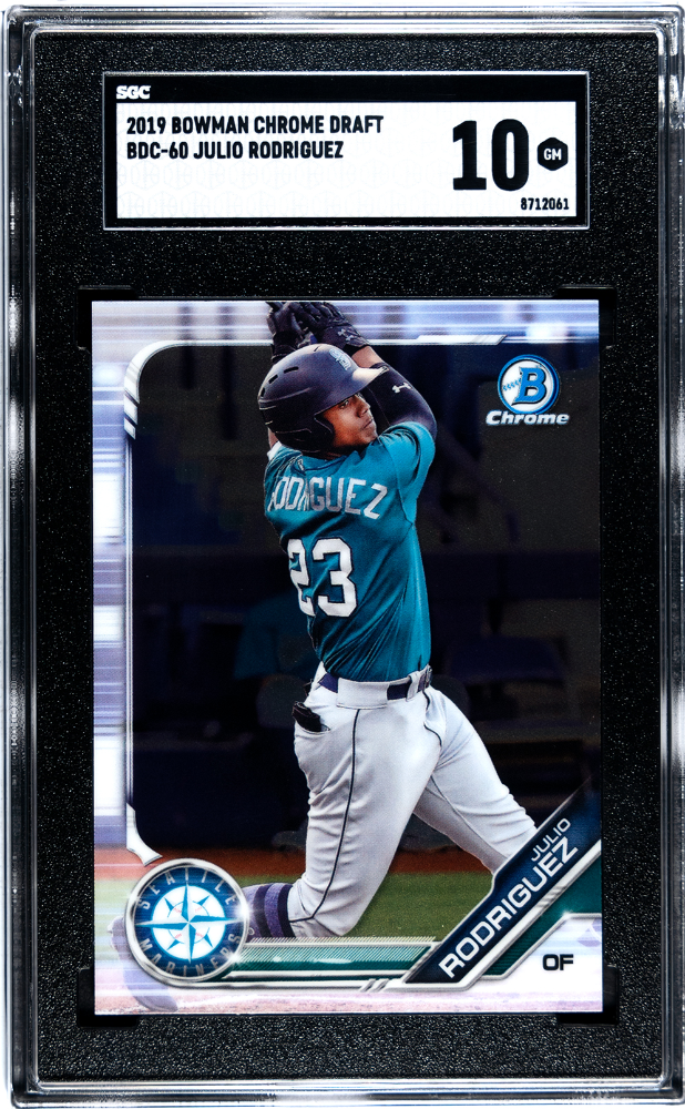 2019 Bowman Chrome Draft Julio Rodriguez #BDC-60 SGC 10
