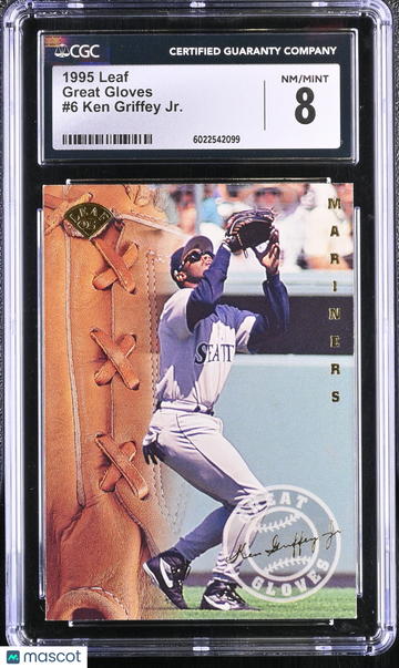 1995 Leaf Ken Griffey Jr. #6 Great Gloves CGC 8
