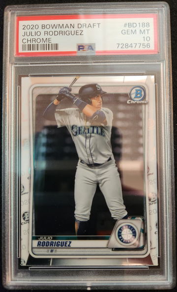 2020 Bowman Draft Julio Rodriguez Chrome PSA 10