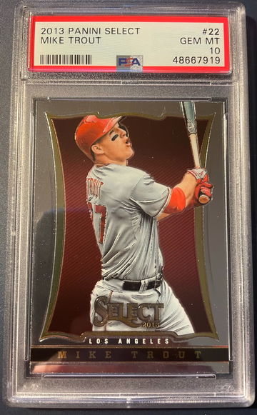 2013 Panini Select Mike Trout #22 PSA 10 GEM MINT