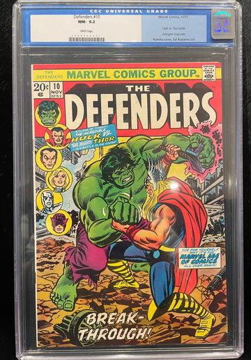 Defenders #10 CGC 9.2 