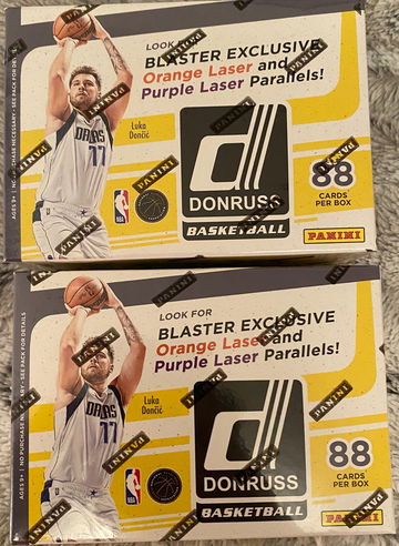2021-22 Panini Donruss Basketball Blaster Boxes (2) Sealed  Lot of 2 Orange Laser Purple Laser