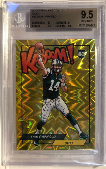 2018 Panini Kaboom Sam Darnold Gold