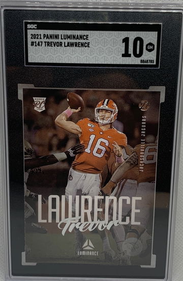 2021 Panini Trevor Lawrence Luminance #147  SGC 10 Gem Mint Rookie RC 