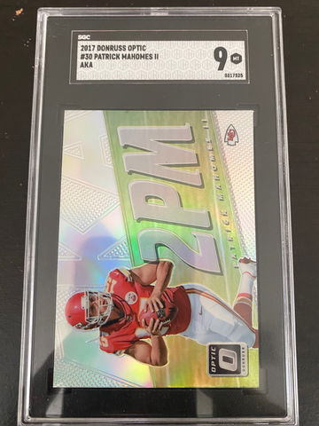 2017 Panini Donruss Optic #30 Patrick Mahomes 2PM AKA Rookie RC Chiefs 