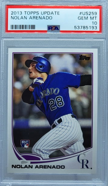 2013 TOPPS UPDATE #US259 NOLAN ARENADO RC PSA 10