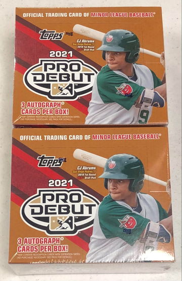2X 2021 TOPPS PRO DEBUT BASEBALL HOBBY JUMBO BOX - SUPPORT A LOCAL CARD SHOP!