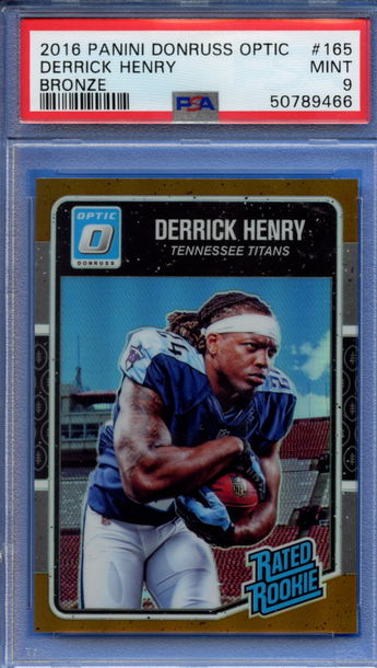2016 Donruss Optic Bronze Derrick Henry RC Titans PSA 9 MINT