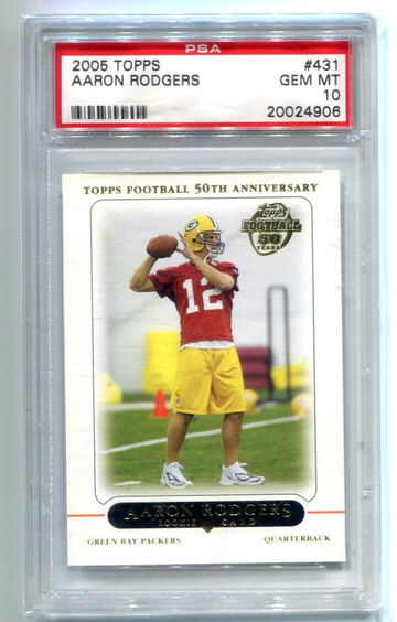 2005 Topps Aaron Rodgers RC #431 PSA 10 GEM MINT 💎