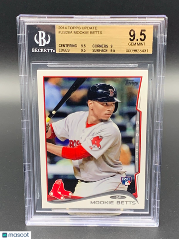 2014 Topps Update #US26 Mookie Betts BGS 9.5 Gem Mint Rookie