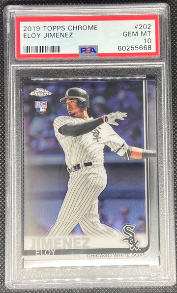 2019 Topps Chrome #202 Eloy Jimenez White Sox RC Rookie PSA 10 GEM MINT