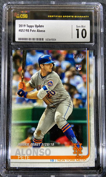 2019 Topps Update Rookie Pete Alonso CSG 10 GEM MINT MVP??