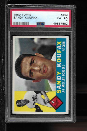 1960 TOPPS SANDY KOUFAX PSA 4