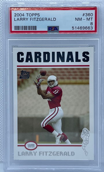 2004 Topps Larry Fitzgerald #360 PSA 8 NEAR MINT-MINT