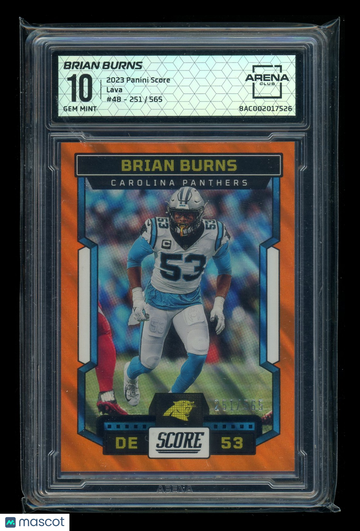 2023 Panini Score Lava Brian Burns #48 /565 Arena Club 10