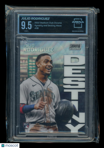 2022 Topps Stadium Club Chrome Dynasty and Destiny Wave Julio Rodriguez #3B RC Arena Club 9.5