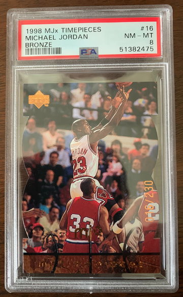 1998 MJx Timepieces Michael Jordan Bronze #16 PSA 8
