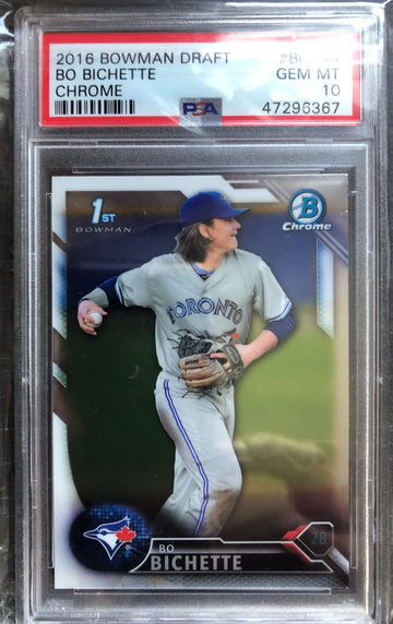 Bo Bichette 2016 Bowman Chrome 1st PSA 10 Blue Jays