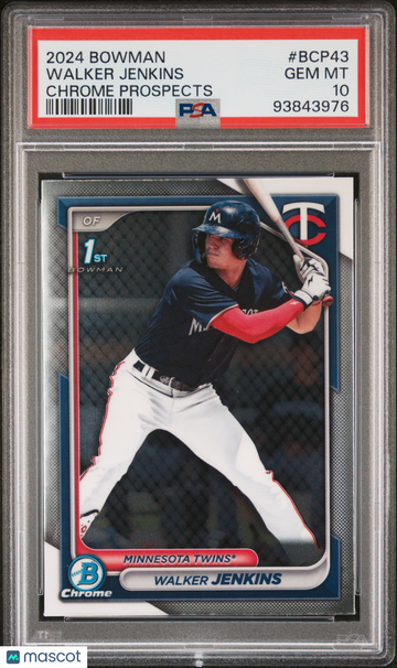 2024 Bowman Chrome Prospects Walker Jenkins #BCP43 PSA 10