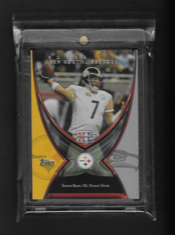 2006 Topps Super Bowl TX Ben Roethlisberger  SPP  Ticket Stub