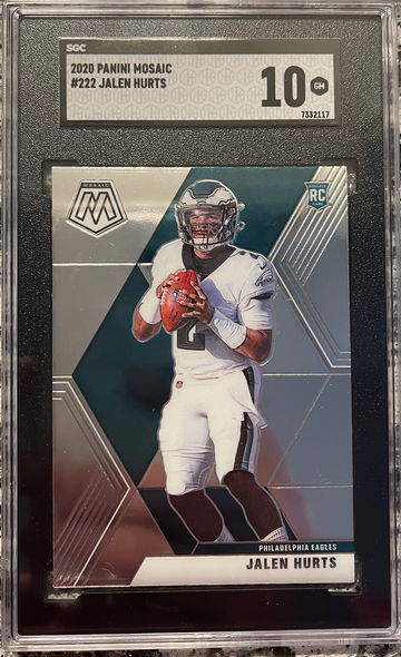 2020 Mosaic Jalen Hurts SGC 10!! Philadelphia Eagles!!RC