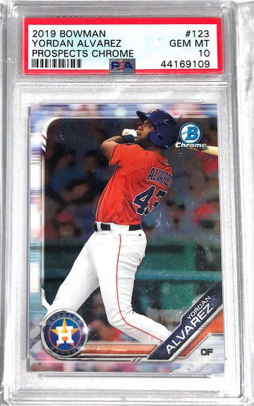 2019 Bowman Chrome Yordan Alvarez PSA 10