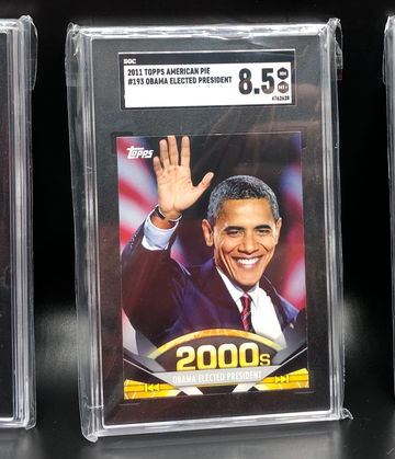 2011 Barrack Obama Topps American Pie series 1 SGC 8.5 rare 