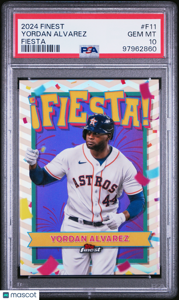 2024 Topps Finest Fiesta Yordan Alvarez #F11 PSA 10